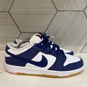 Nike Navy and White Low-Top Sneakers